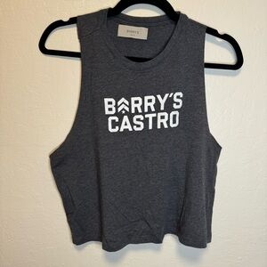 Barry’s Castro Cropped Grey Muscle Tank